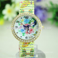 2014 alloy band flower series vogue lady hand watch